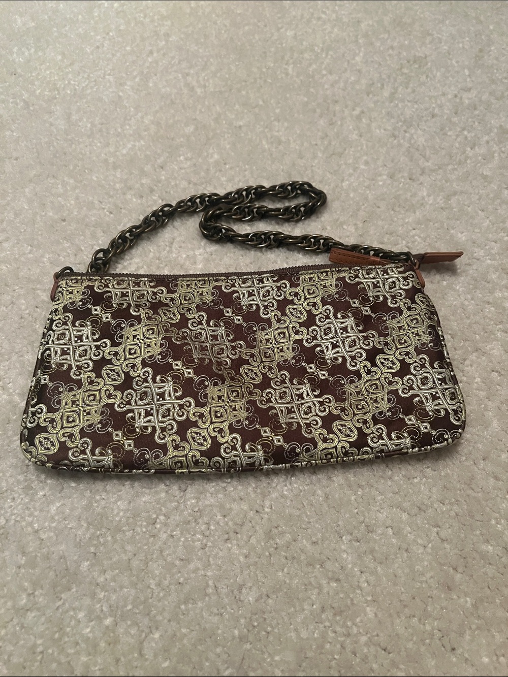 J. Crew Embroidered Scroll Purse Bag